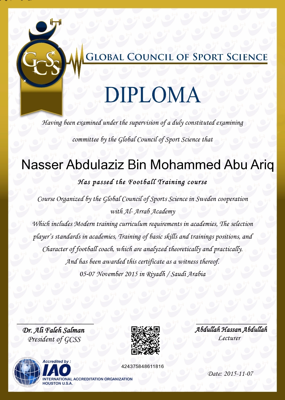 Nasser Abdulaziz Bin Mohammed Abu Ariq